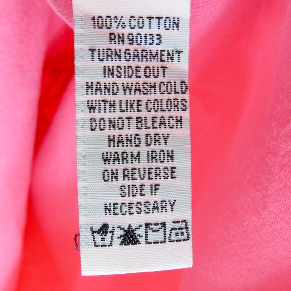 1980s Vintage Bob Mackie A Walk In The Park Pink Graphic Shirt Medium - Picture 6 of 7